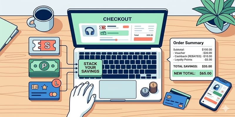 Stack Your Savings: How to Combine Codes, Cashback and Loyalty Points